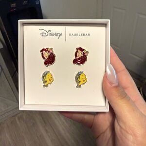 BaubleBar Disney Ariel and Flounder Earrings - Red and Yellow